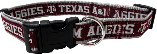 Collegiate Texas A&M Dog Collar Large