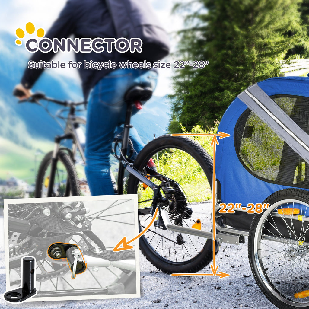 Aosom All-Terrain Dog Bike Trailer with Mesh Screen
